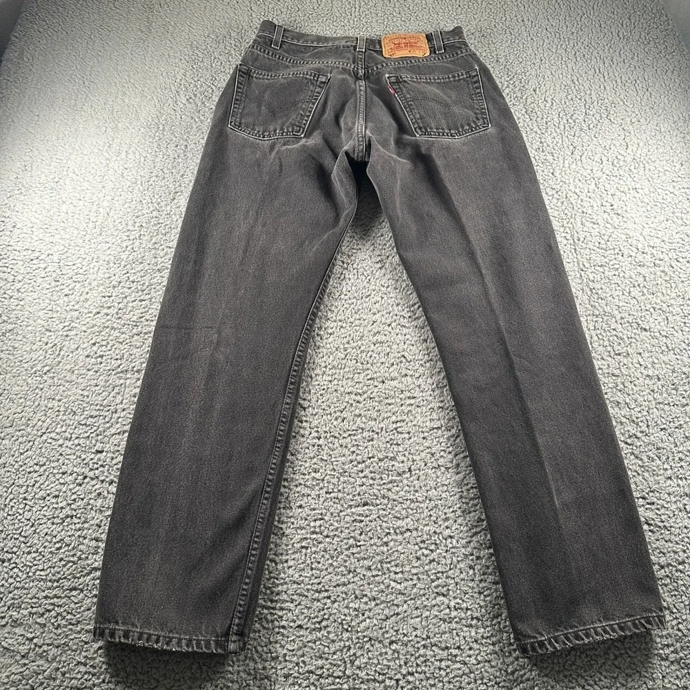 Vtg‎ Levis 505 Jeans Mens 31x30(29x29 Fits)Straight Leg Reg Fit Black Faded 90's
